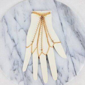 Festival Gypsy Hand Chain Crystal Bracelet‎